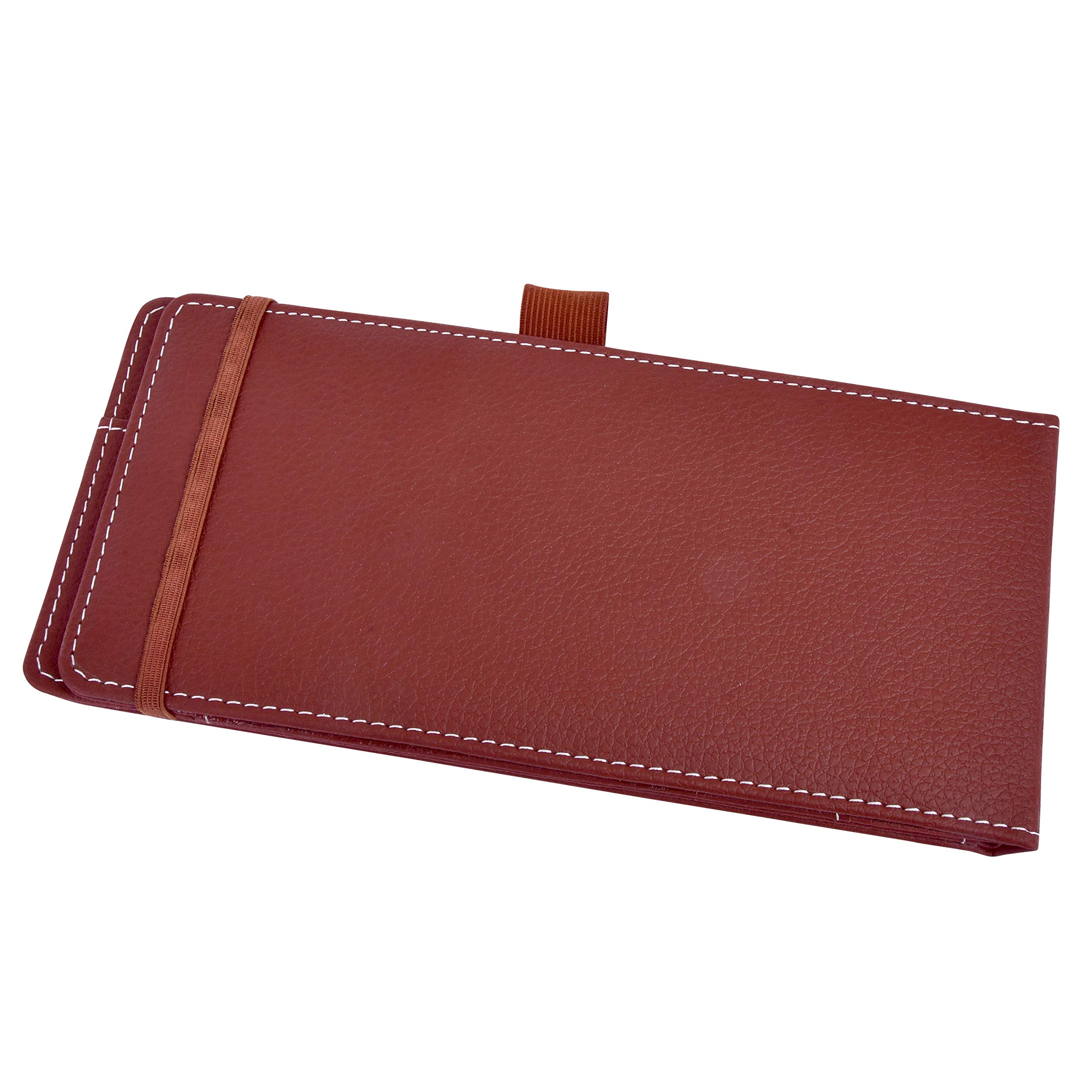Premium PU Leather Checkbook Holder & Card Organizer - Navy Blue Wallet for Checks, Credit Cards, and IDs | Perfect for Business Professionals, Travel, and Everyday Use