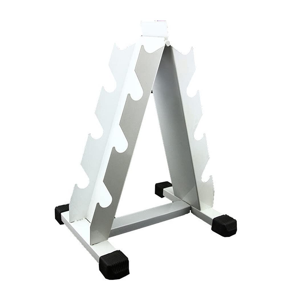 3-Tier A-Type Dumbbell Rack - Heavy Duty Steel Hexagonal Weight Storage Stand for Home Gym & Fitness Equipment | Perfect for Dumbbell Organization in Garage, Basement or Workout Room