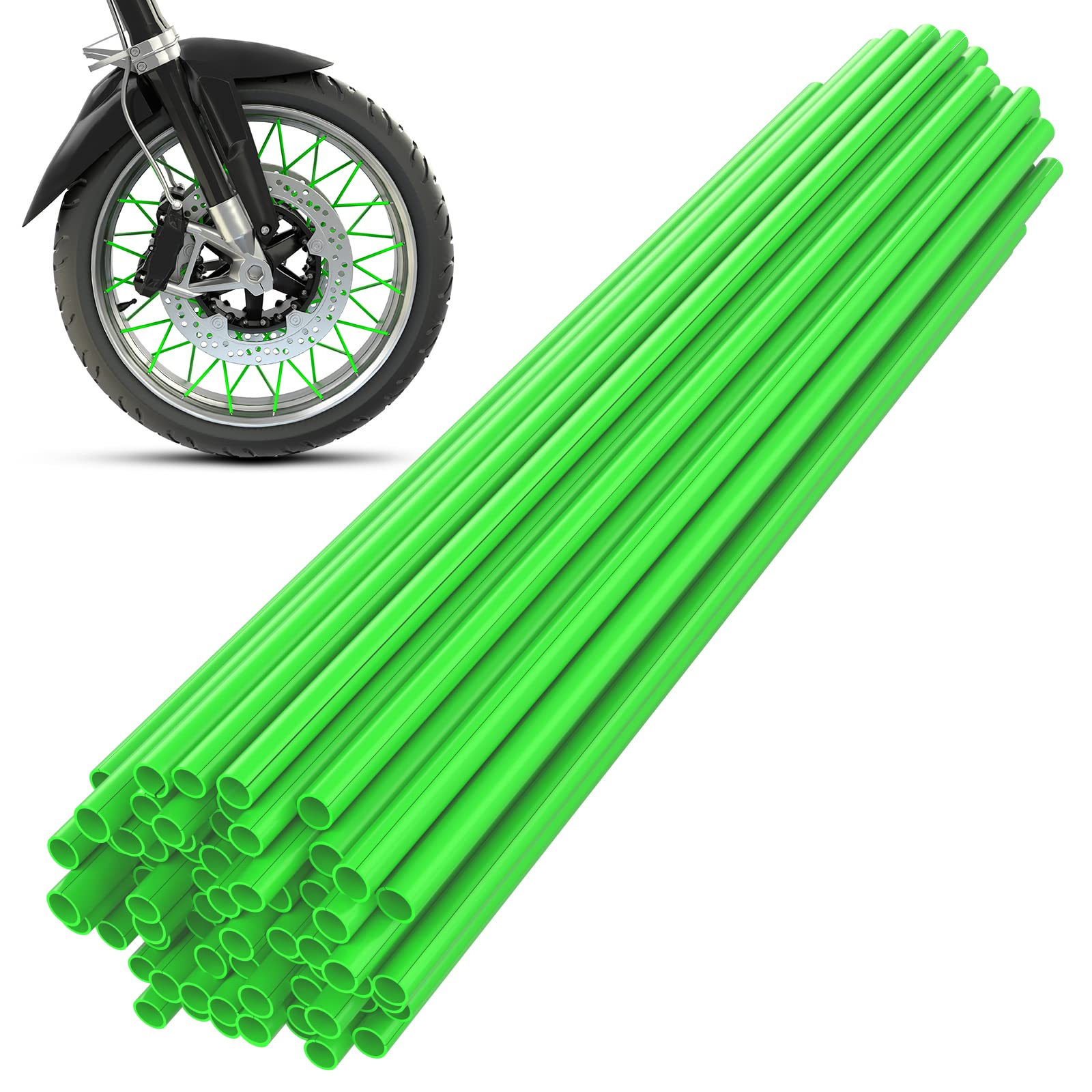 KEMIMOTO Universal Dirt Bike Spoke Covers 72Pcs - Pipe Trim for 8