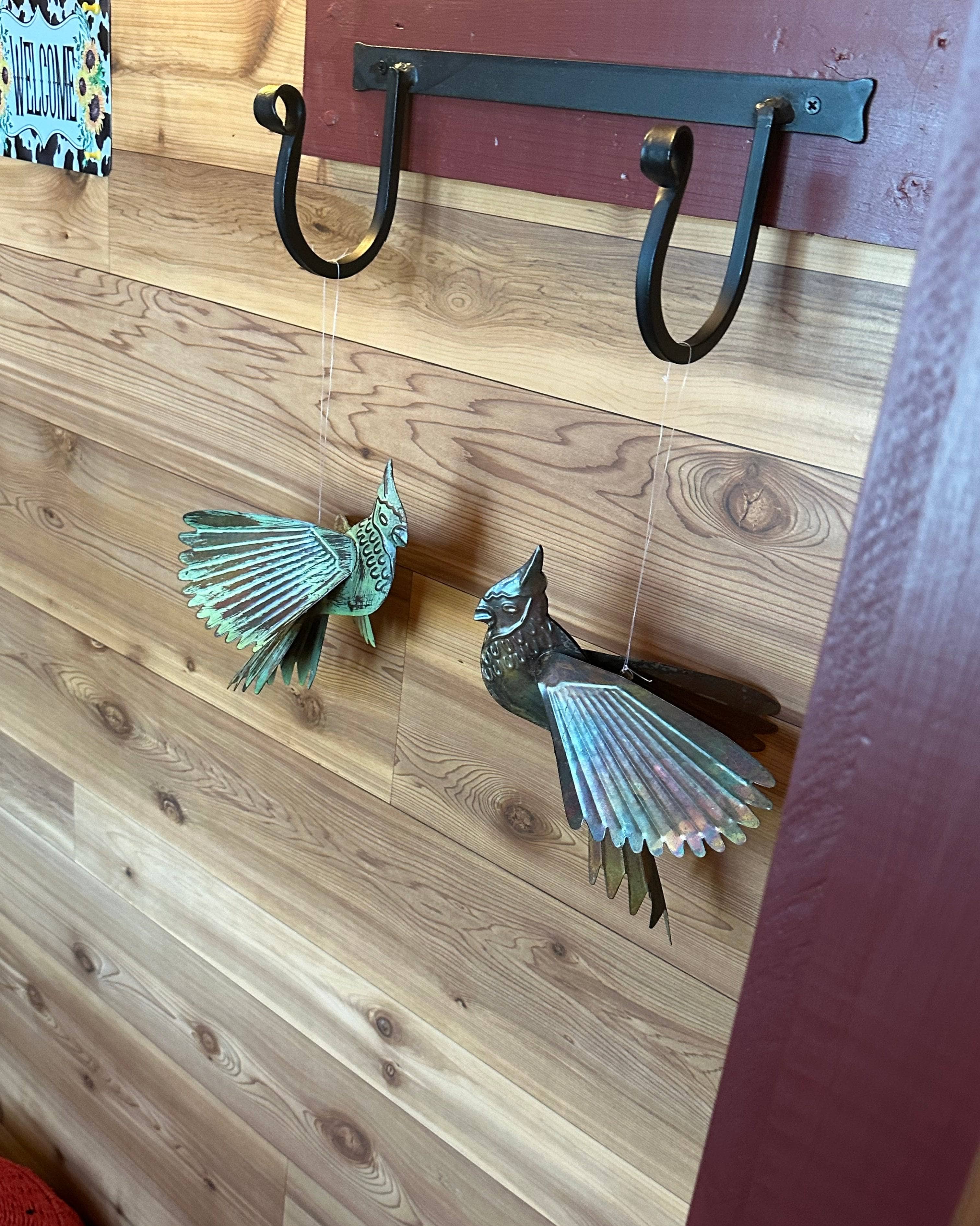 Flamed Cardinal Wall Decor - Handcrafted Hanging Art for Home & Office | Perfect for Living Room, Bedroom, and Gift Giving