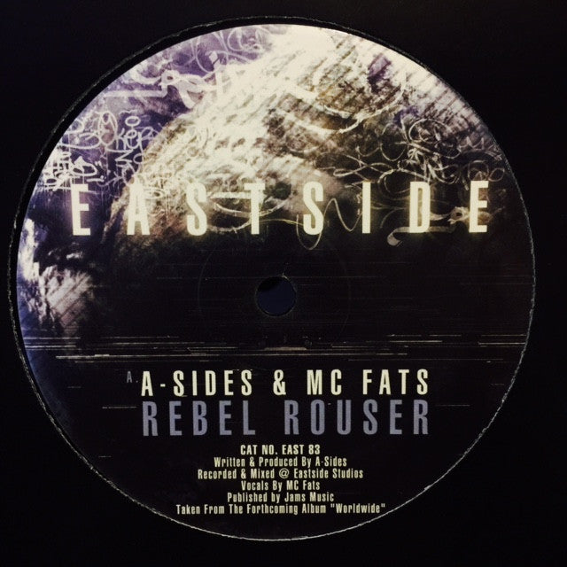 MC Fats & Break Rebel Rouser - Definite East83 Eastside Records Hip Hop Vinyl | Classic Underground Rap Record for DJs & Collectors | Perfect for Music Production & Vintage Vinyl Collections