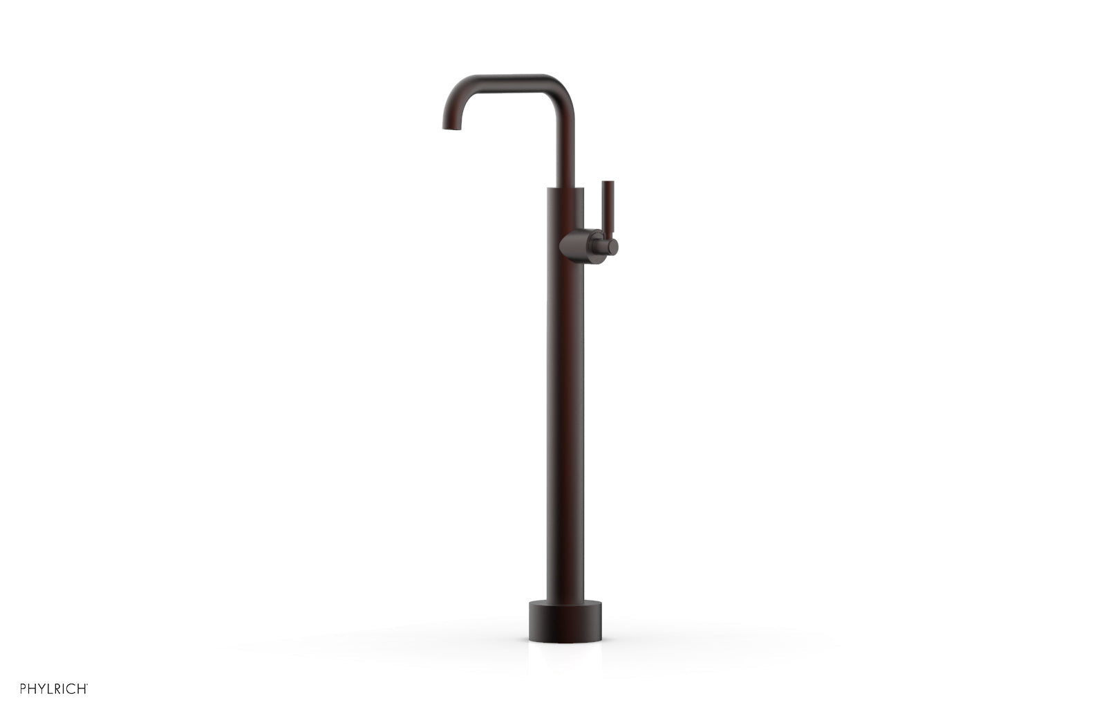BASIC Low Floor Mount Tub Filler with Lever Handle - D130 45 04 - Durable Bathroom Faucet for Modern Showers & Bathtubs