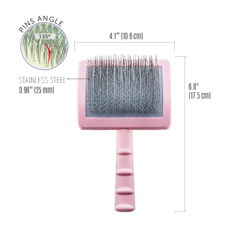 Tauro Pro Line Brush - Large Pet Grooming Brush with Thin & Soft 0.98