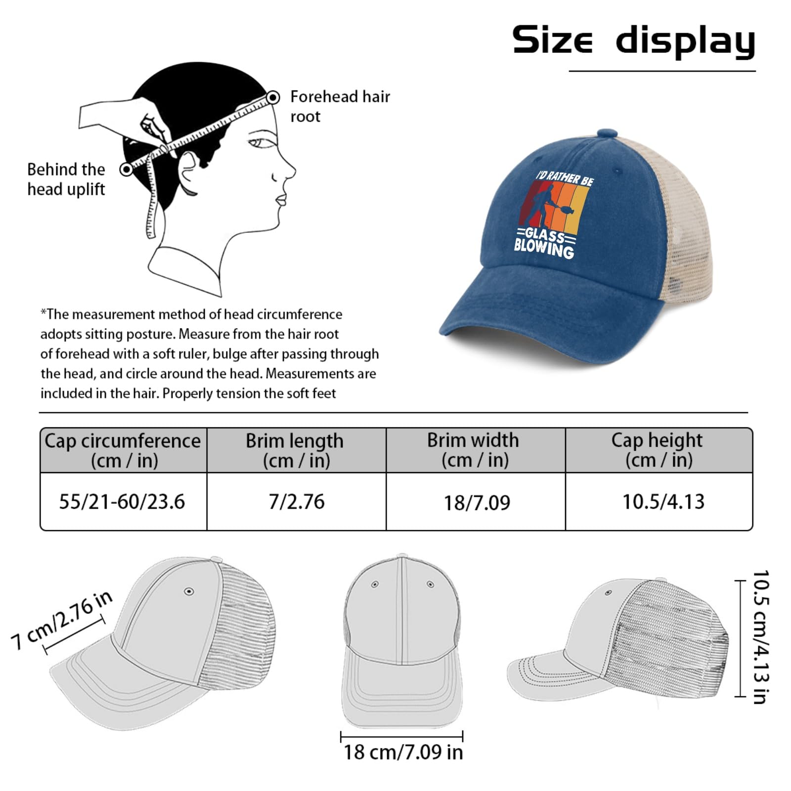 Lightweight Unisex Trucker Hat for Running, Golf & Workouts - Breathable Mesh Back Cap for Men & Women | Perfect for Outdoor Sports, Gym & Casual Wear