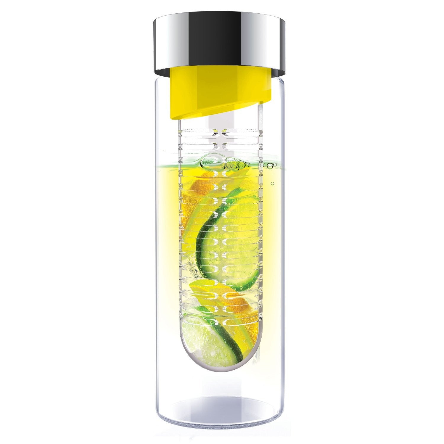 Asobu Flavour It - Insulated Stainless Steel Water Bottle with Flavor Infuser - Perfect for Gym, Hiking & Office Hydration