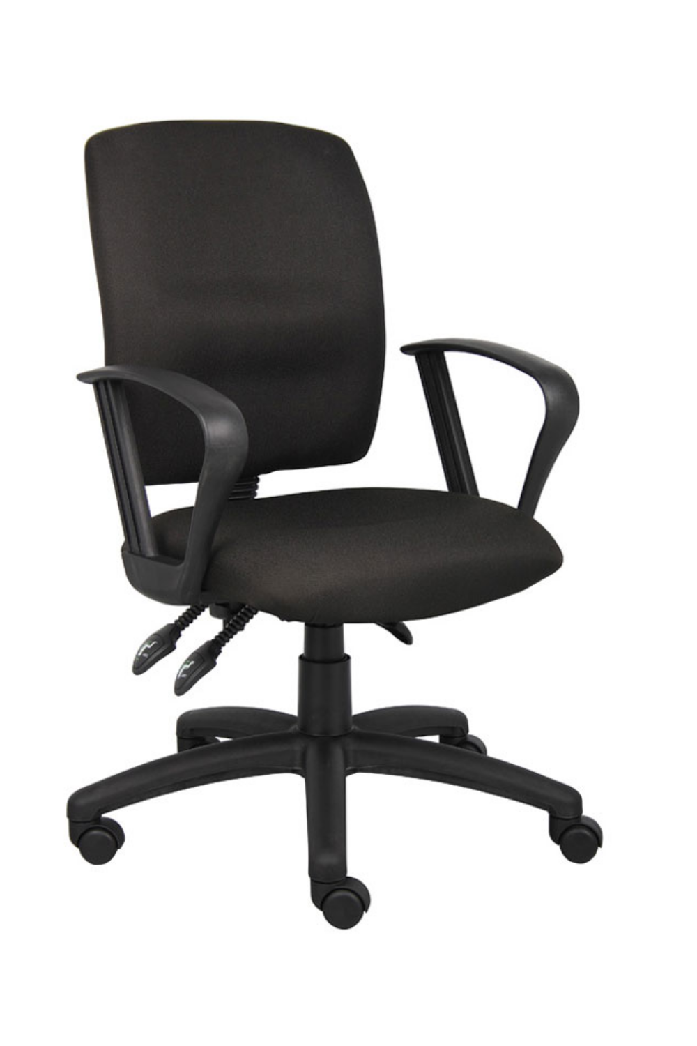 Ergonomic Multi-Function Fabric Task Chair with Adjustable Height & Lumbar Support - Perfect for Home Office, Gaming & Workspace Comfort