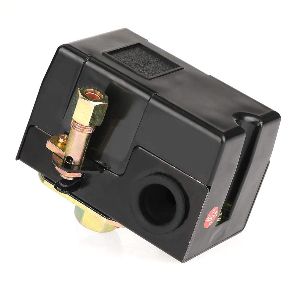 95-125 Psi Air Pressure Switch, 20A 220V Air Compressor Pressure Control Valve for Pump - Ideal for Industrial Machinery, HVAC Systems & Workshop Tools