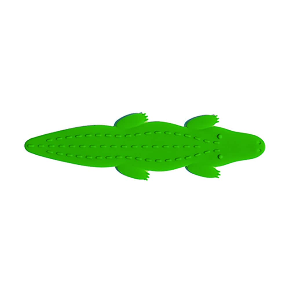 3-Piece Crocodile Suction Cup Pop Sensory Fidget Toy Set - Stress Relief Anxiety Toys for Adults & Kids - Push Bubble Poppers for Fingertip Therapy - Great for ADHD, Autism & Office Use (Green)