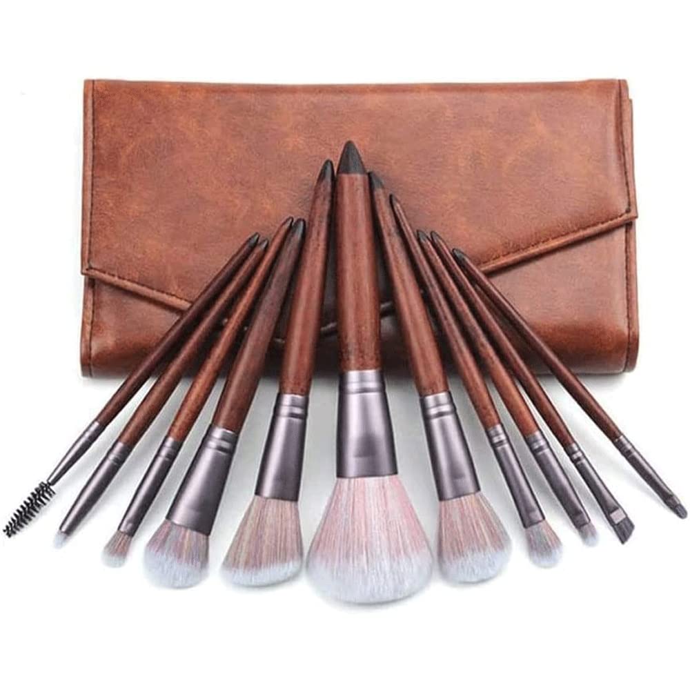 YIAKU 11 Piece Makeup Brush Set - Foundation, Powder, Concealer, Eyeshadow & Blush Brushes for Professional & Everyday Makeup Application