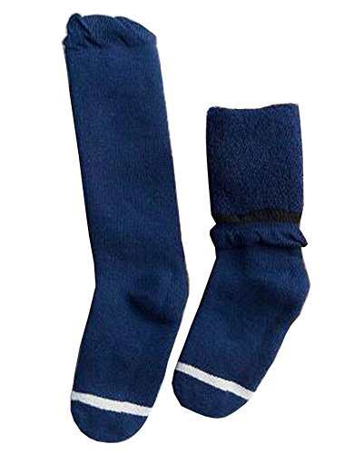 Winter Baby Knee High Stockings Tube Socks for Toddlers & Kids - Navy Blue - Warm & Comfortable for Cold Weather, Playtime & Holiday Outfits