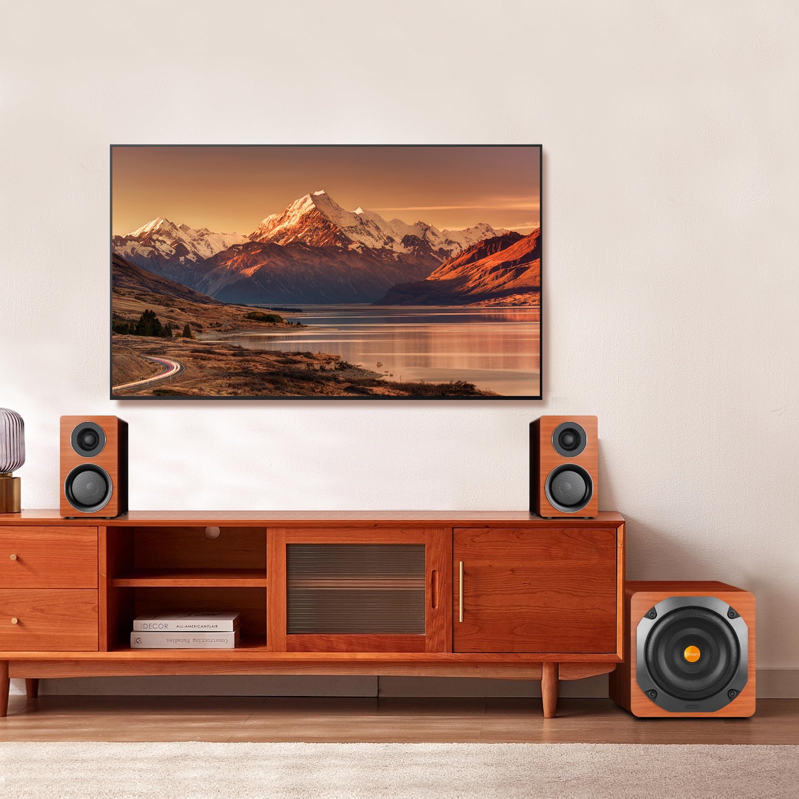Premium Computer Gaming Speaker System with Subwoofer - PC Desktop Monitor Surround Sound, Dual Satellite Speakers with Midrange & Treble, Full Range Audio Coverage - Optical/Coaxial/3.5mm to RCA/Wireless Connectivity - Perfect for Gaming, Movies & Music Streaming