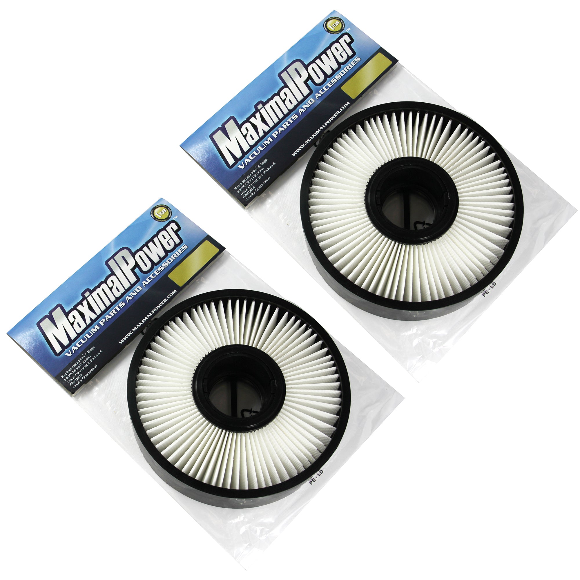 MaximalPower HEPA Vacuum Filter Replacement for Dirt Devil F8 - Part #3UD0280001 & 2UD0280000 - High Efficiency Dust & Allergen Removal for Pet Hair, Pollen & Home Cleaning
