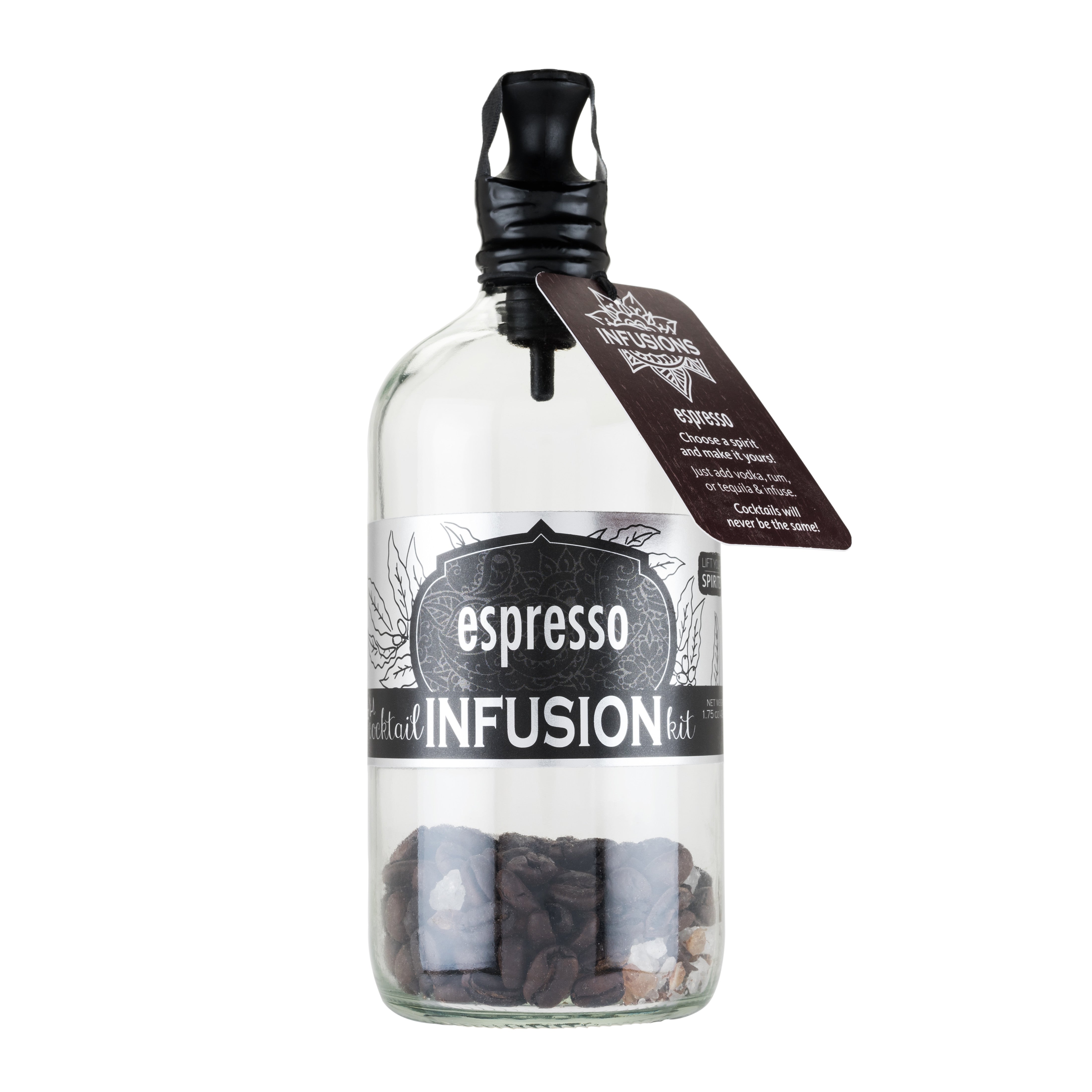 Premium Espresso Cocktail Infusion Bottle - Barista & Mixology Essential for Coffee Cocktails, Cold Brew & DIY Infusions - Perfect for Home Bars & Coffee Shops