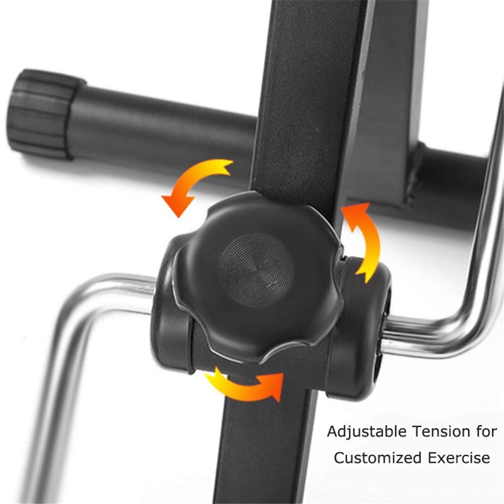 Portable Folding Pedal Exerciser with LCD Display - Mini Arm & Leg Exercise Bike for Home & Office - Hand & Foot Cycle Machine for Seniors, Adults, Men & Women - Perfect for Physical Therapy, Fitness & Rehabilitation
