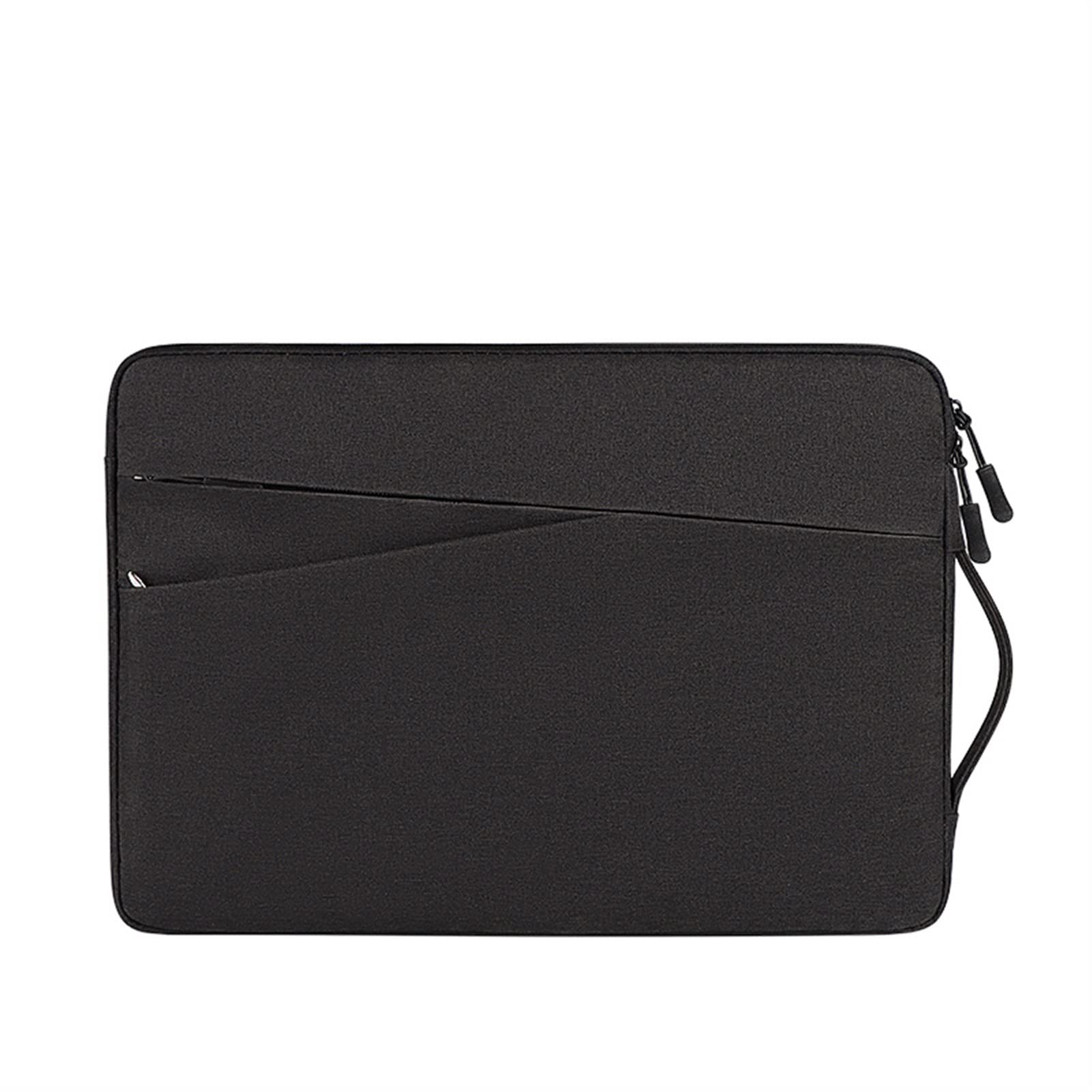 Waterproof Laptop Sleeve Bag for 13.3 14.1 15.4 Inch MacBook/Notebook - Shockproof Protective Case with Handle (Black, 14.1 Inch) - Perfect for Office, School & Business Travel
