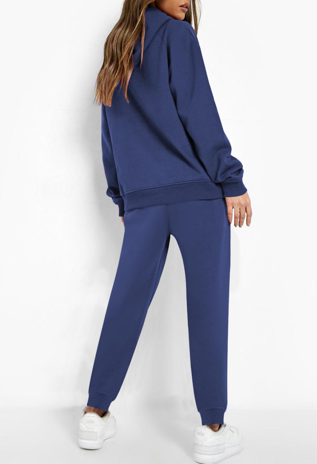 Fixmatti Women's Pullover Hoodie with Pockets & Jogger Sweatpants Set - Casual Sportswear Outfit for Running, Yoga, Gym and Lounge Wear