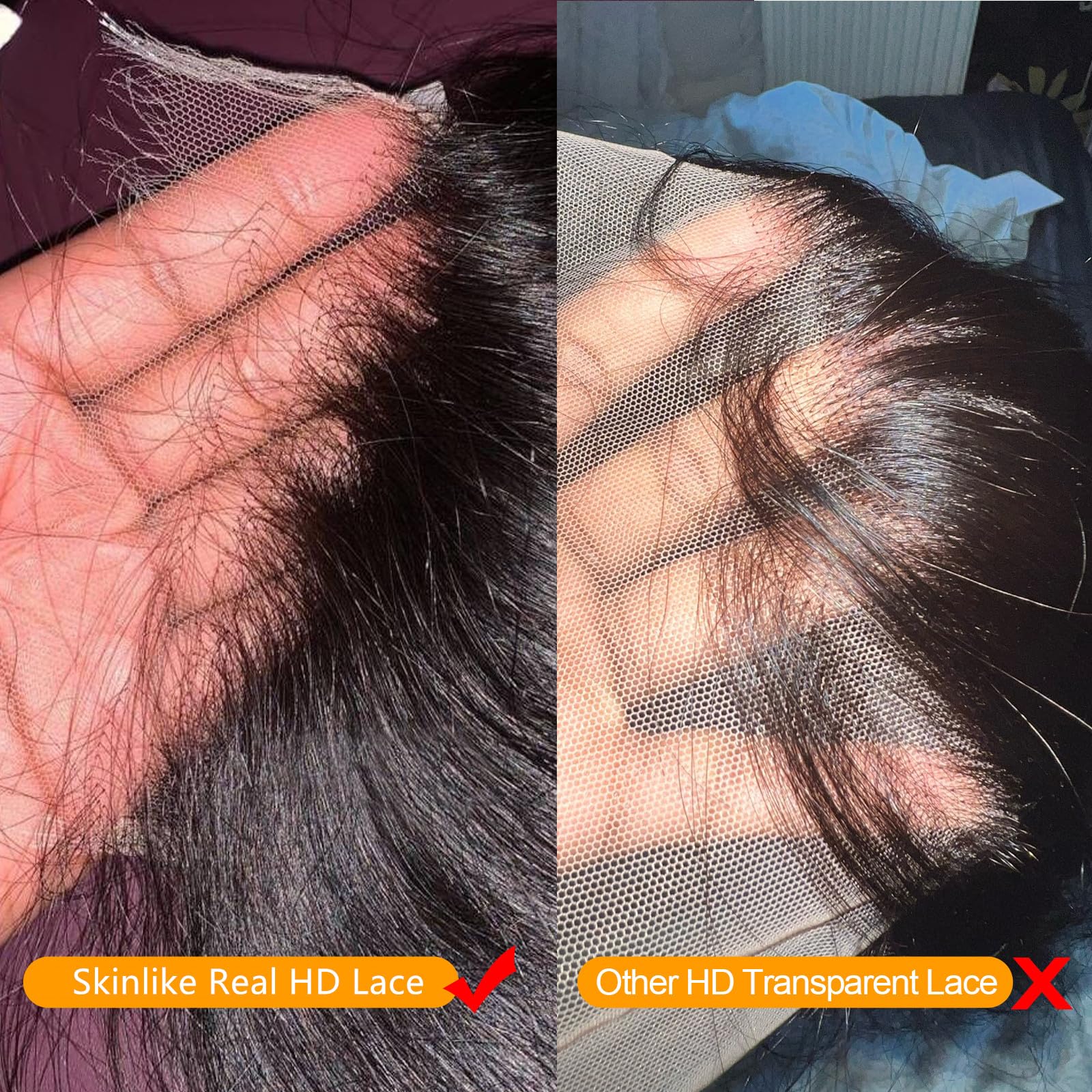 MEODI Deep Curly 13x4 HD Lace Frontal - Invisible Pre-Plucked Human Hair 20 Inch for Natural Look | Blends with All Skin Tones | Perfect for Daily Wear, Parties & Special Occasions
