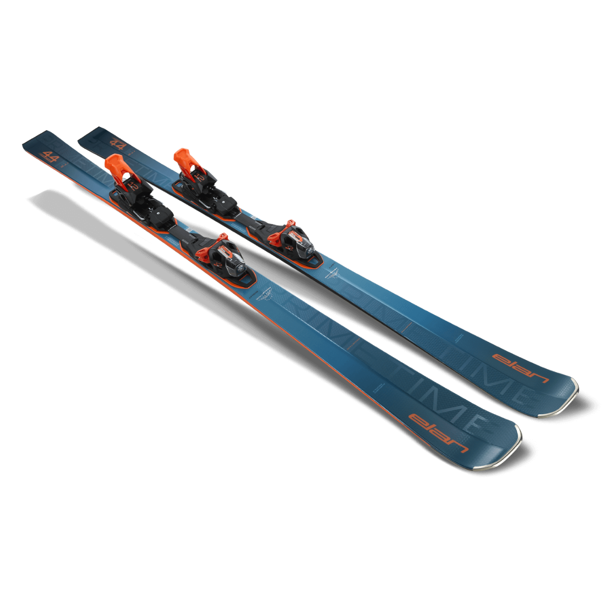 Elan PRIMETIME 44 FX Skis with EMX 12.0 DB192319 Bindings 2025 - Perfect for All-Mountain Skiing and Freeride Adventures