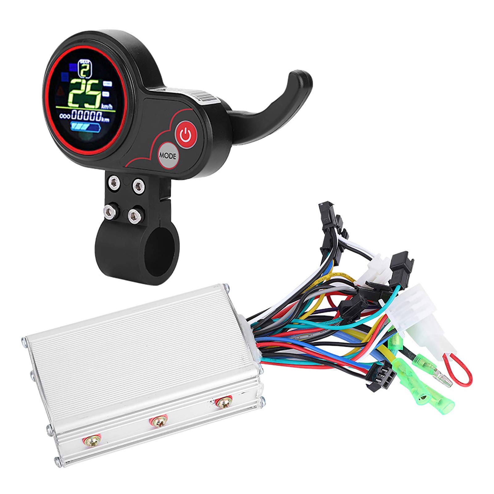 EVTSCAN Waterproof Motor Controller with LCD Display for E-Bikes & Scooters