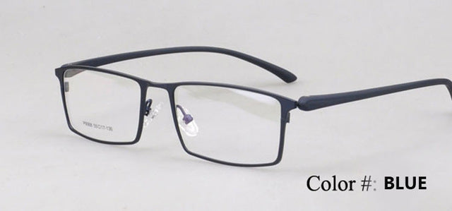Premium Alloy Frame Eyeglasses for Men - Business Style Full Frame 9068 | Lightweight & Durable for Office, Reading & Daily Wear