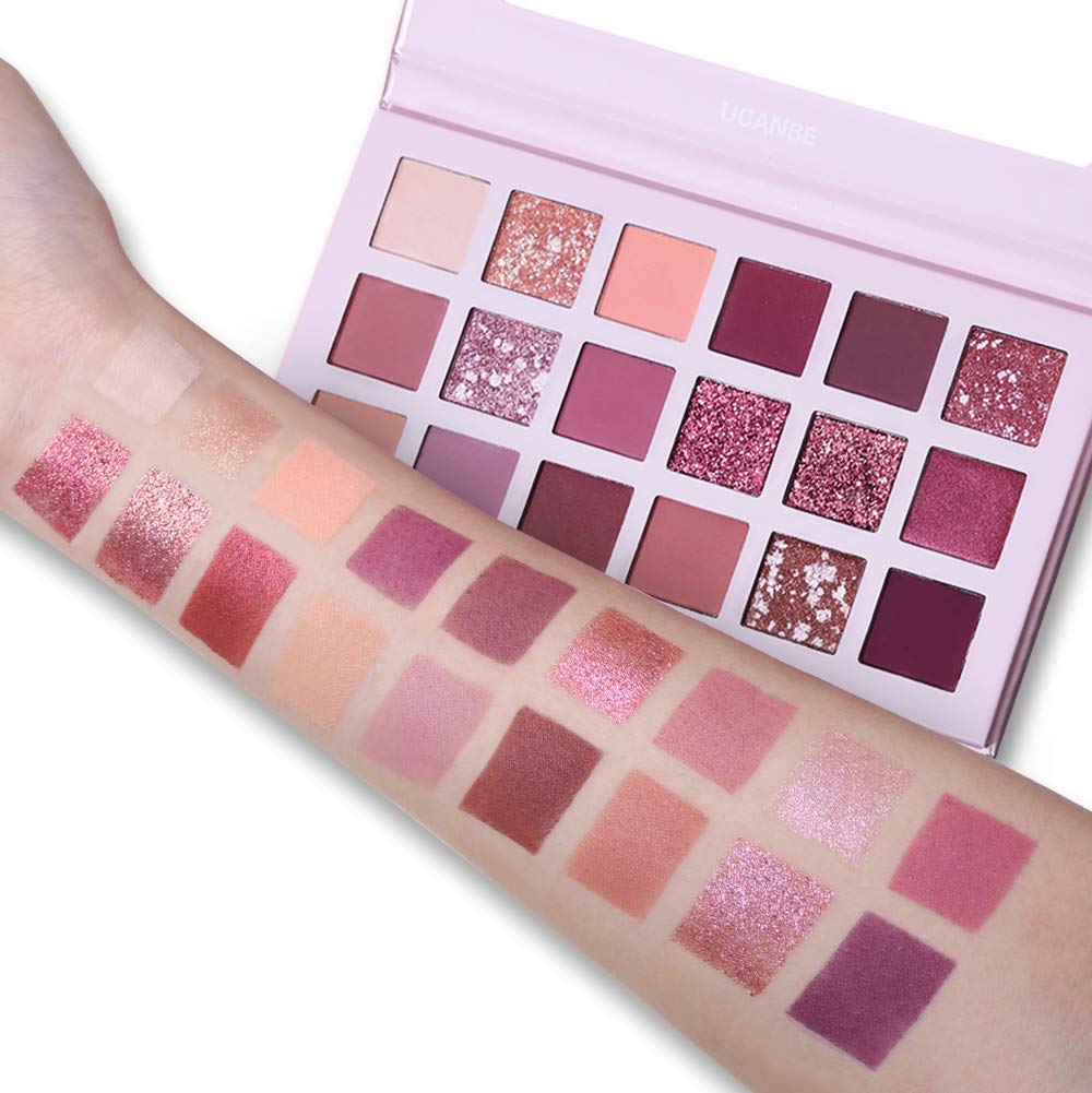 Nude & Rose Gold Eyeshadow Palette - Shimmer & Matte Professional Makeup Set for Day & Night Looks | Perfect for Bridal, Party & Everyday Wear