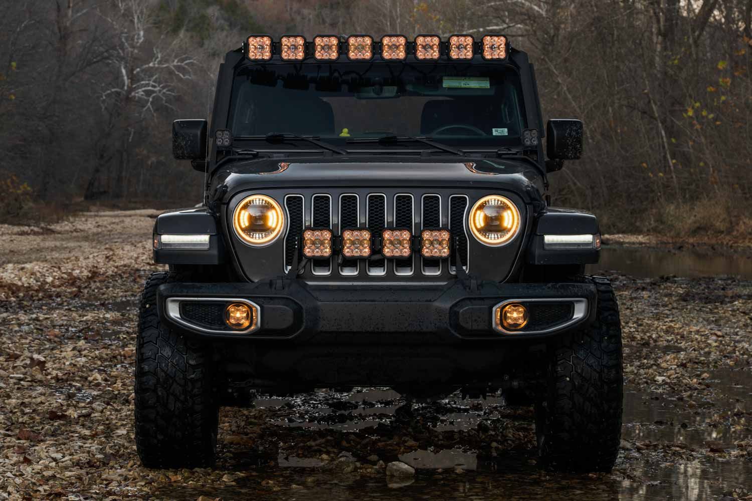 Premium LED Headlight Kit for 2018-2025 Jeep Wrangler JL - Bright Off-Road Lighting for Night Driving & Adventure