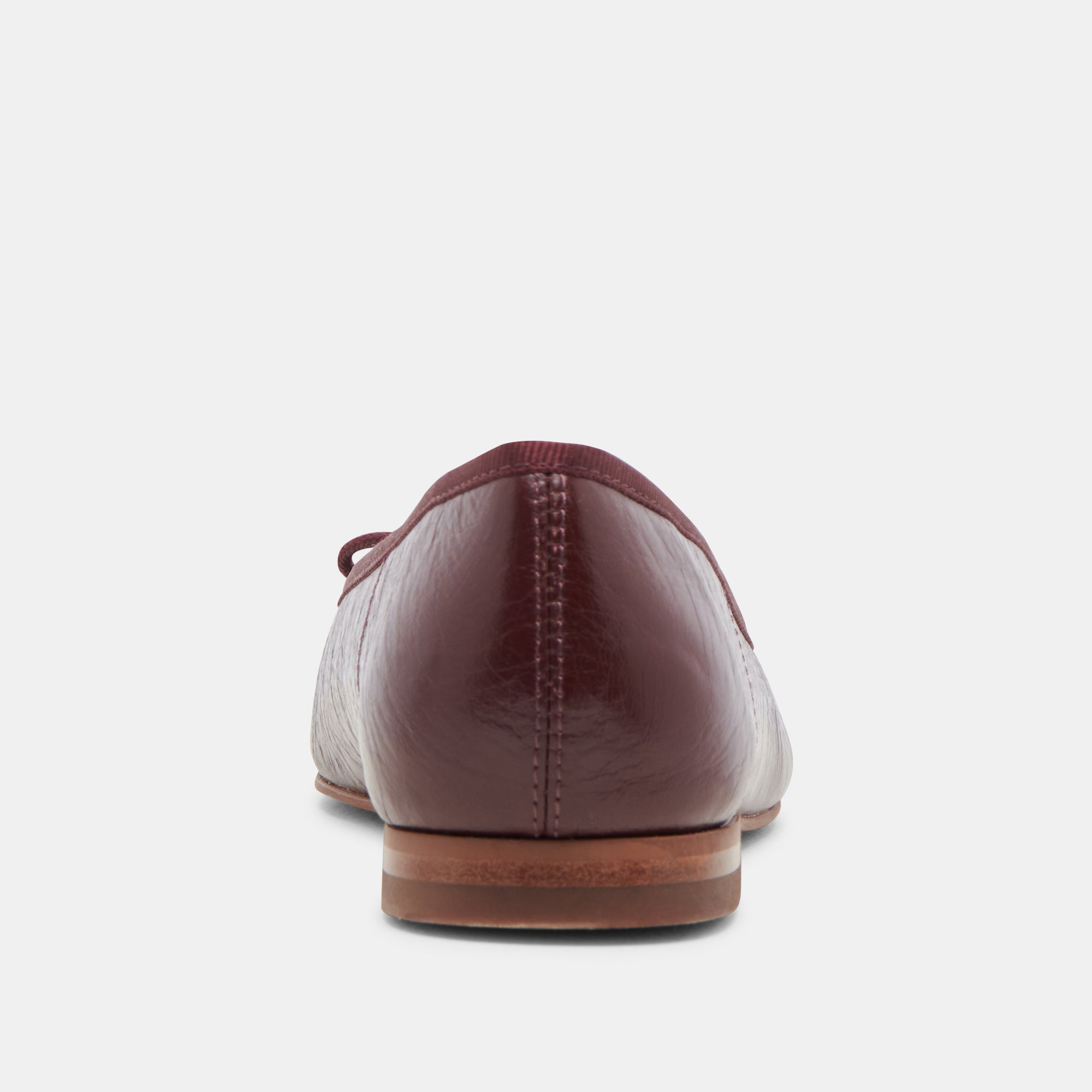 ANISA Ballet Flats for Women - Cranberry Crinkle Patent Leather Comfortable Slip-On Shoes - Perfect for Work, Office, and Casual Wear