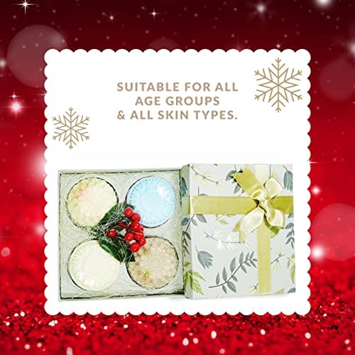 **AHAD Handcrafted Organic Soap Gift Box - Pure Essential Oils, Zero Chemicals, Luxury Holiday Soap Set - Perfect for Christmas Gifts, Self-Care & Spa Relaxation**