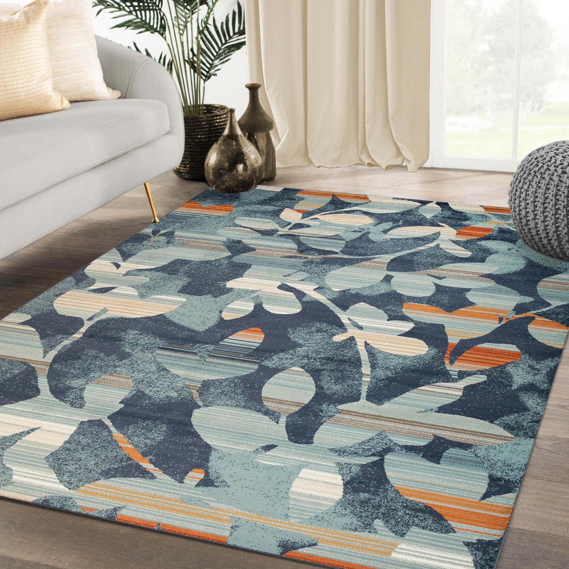 Mahonia Leaf & Vine Indoor Area Rug or Runner - Non-Slip Boho Home Decor for Living Room, Bedroom, Hallway | Soft & Durable Floor Mat
