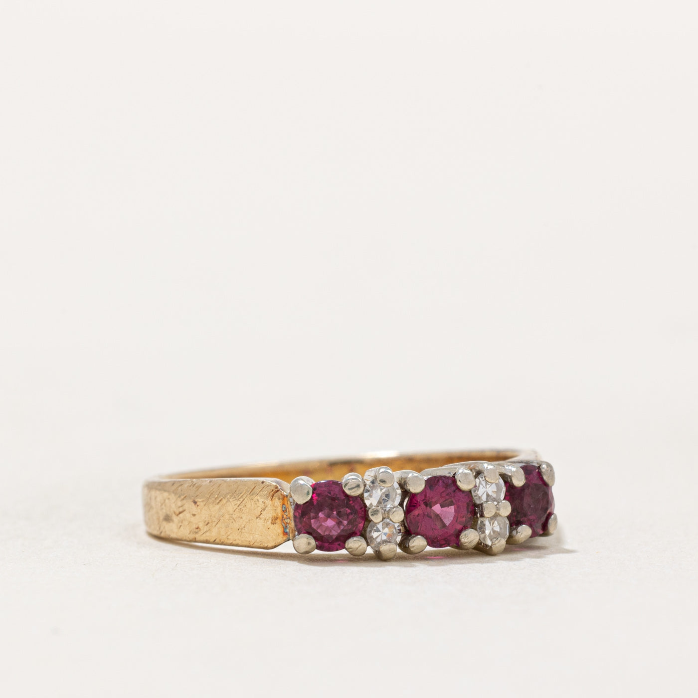 Exquisite Ruby & Diamond Ring | 0.45ctw Ruby & 0.04ctw Diamond | Size 6 | Elegant Jewelry for Anniversary, Engagement & Special Occasions