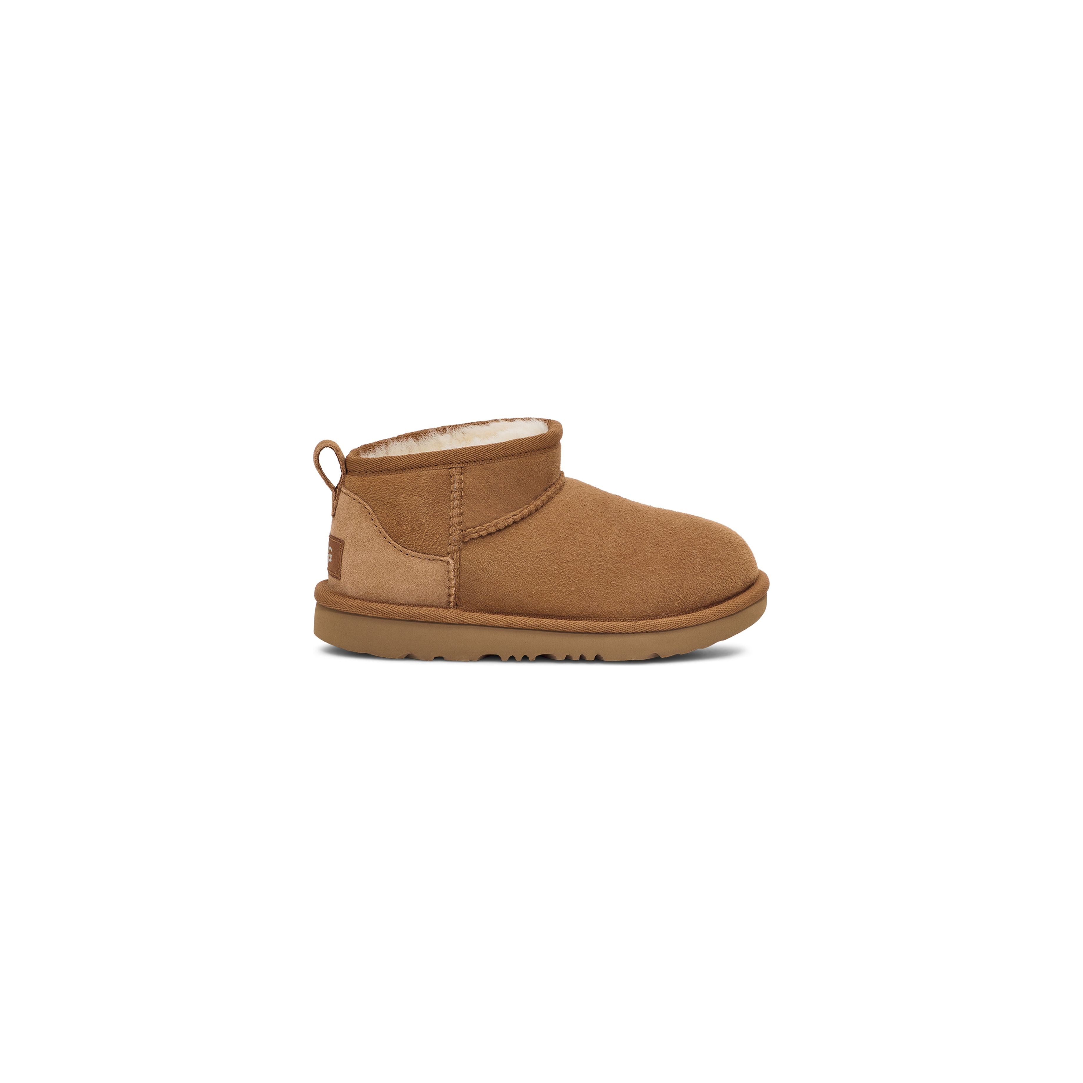 UGG Kid's Classic Ultra Mini Boots in Chestnut - Warm & Comfortable Winter Boots for Girls & Boys - Perfect for School, Snow & Outdoor Play