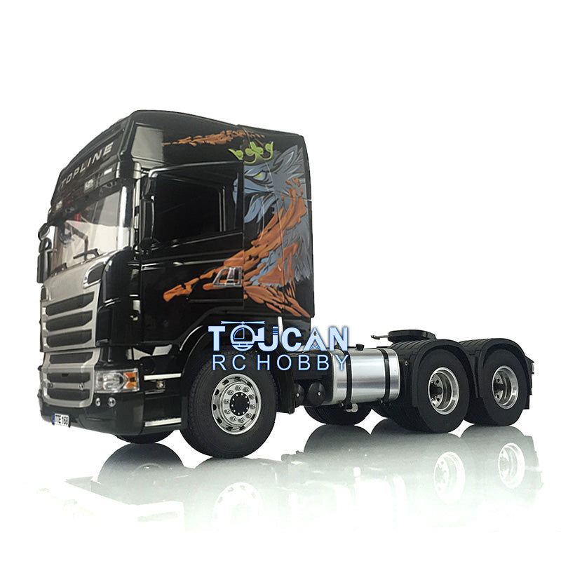 1/14 LESU 6x6 RC Tractor Truck Metal Chassis - Off-Road Rock Crawler Unassembled Kit with Motor, ESC, Servo, Lights, Sound & Radio System - Perfect for RC Hobbyists and Off-Road Adventure Enthusiasts