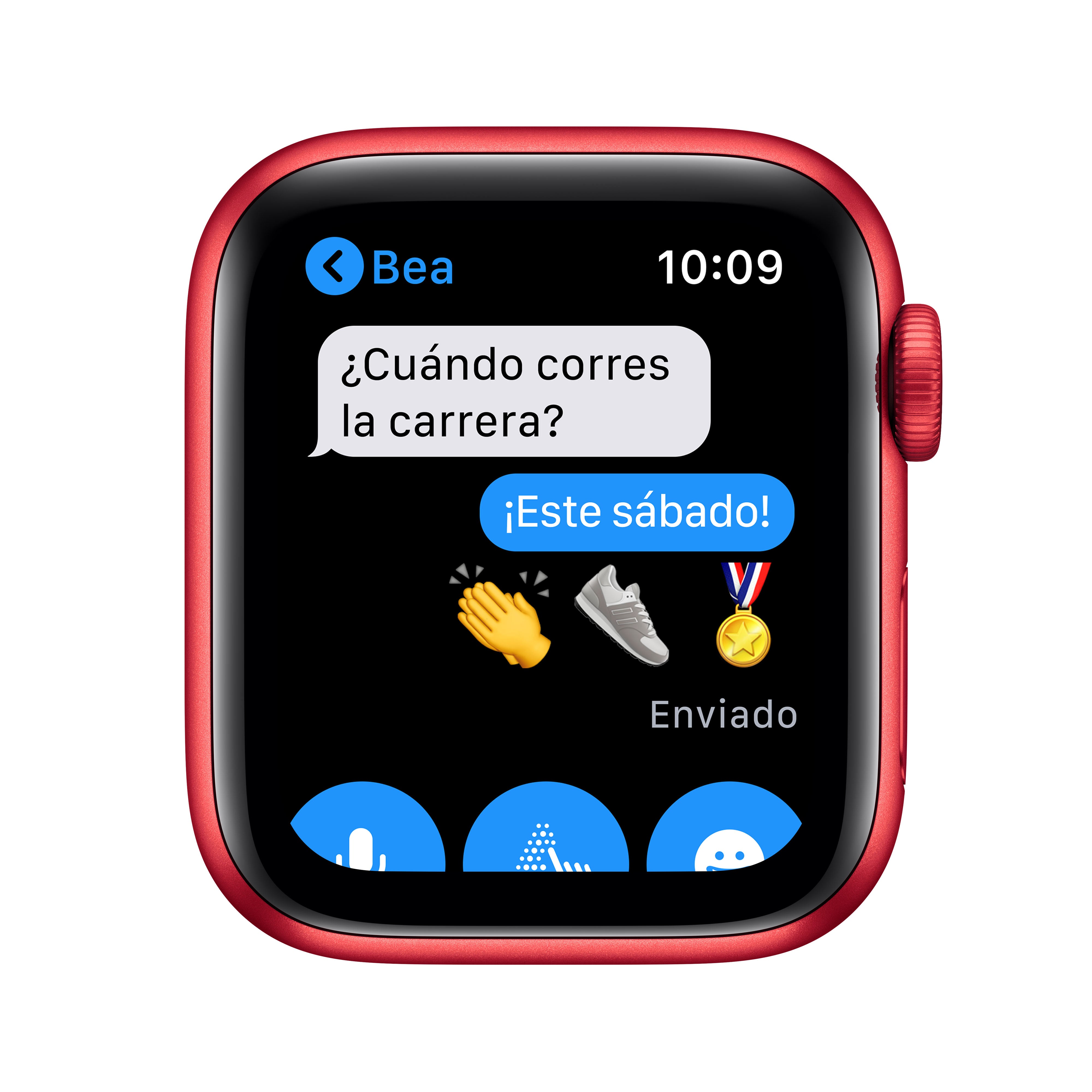 Apple Watch Series 6 (GPS) 40mm Red Aluminum Case with Sport Band - Fitness Tracking & Heart Rate Monitor for Running, Swimming & Daily Activity