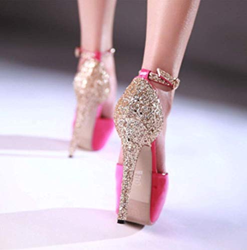 Sparkling Pink Sequin Stiletto Heels for Women - Summer Party Shoes | Perfect for Weddings, Night Out & Special Occasions