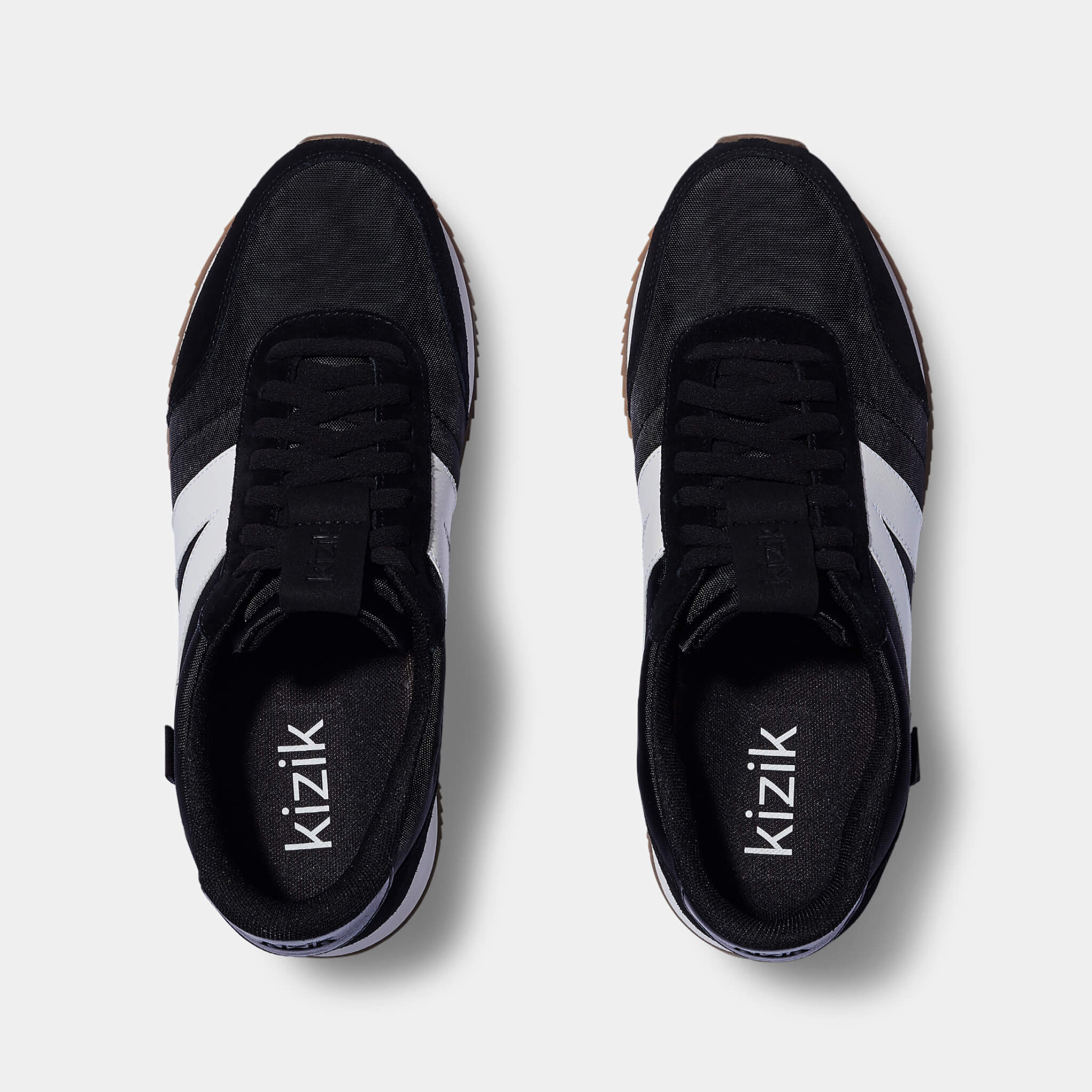 Men's Milan Black and White Casual Sneakers - Lightweight Comfortable Walking Shoes for Men | Perfect for Gym, Workout, Travel & Everyday Wear