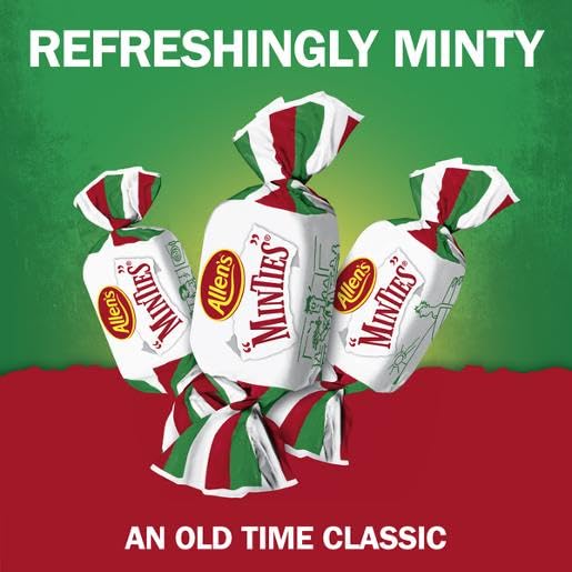 Allen's Minties Candy - Refreshing Peppermint Hard Candy for Fresh Breath & Sweet Cravings - Perfect for Office, Travel & Party Treats