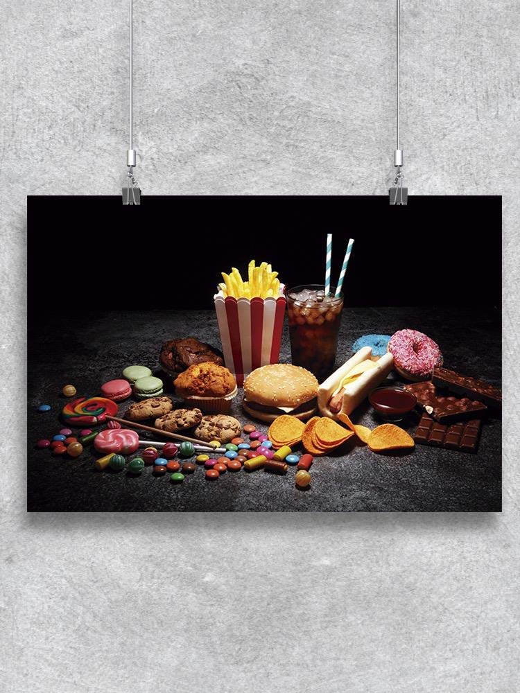 Fast Food Posters Set - Vintage & Modern Restaurant Wall Art Decor for Kitchen, Diner, Cafe & Home - Perfect for Dining Room, Office & Gift
