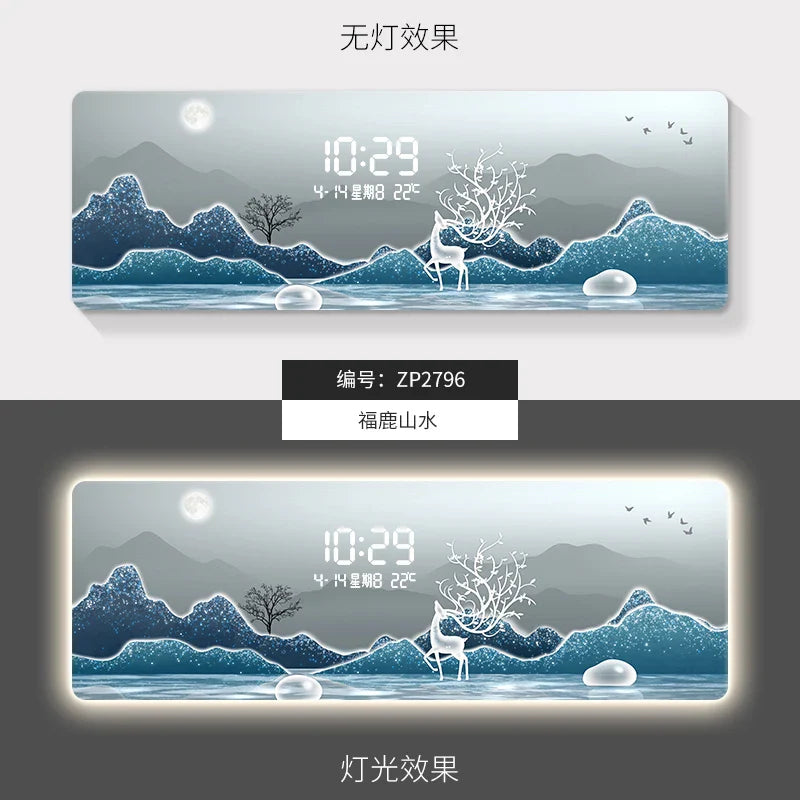 Silent Battery Operated Digital Wall Clock - Large Display with Auto-Dim, Perfect for Bedroom, Office, and Classroom Use