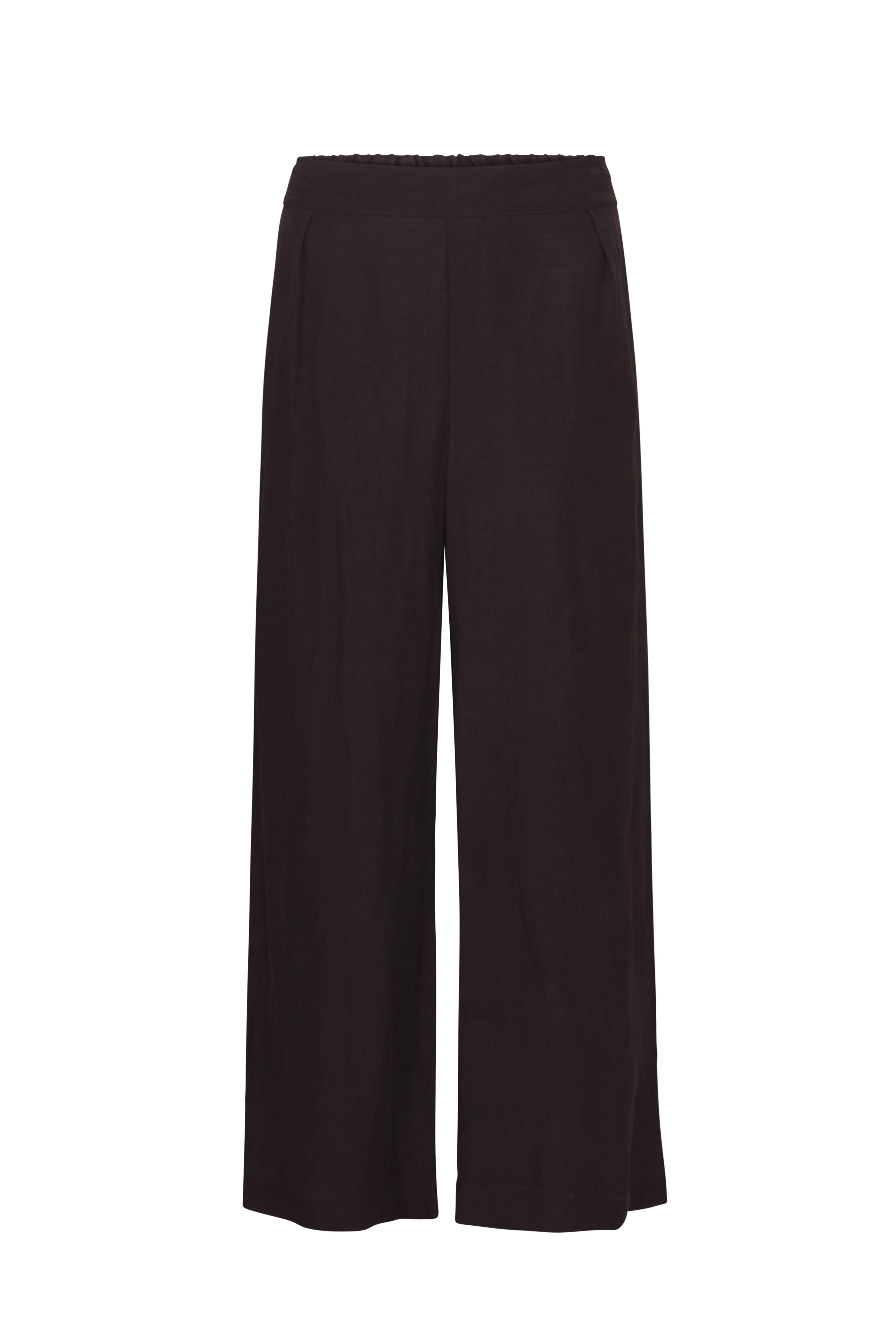 Keaton Wide Leg Pants for Women - Breathable Linen Cupro Fabric - High Waisted Comfortable Trousers for Office, Travel & Casual Wear
