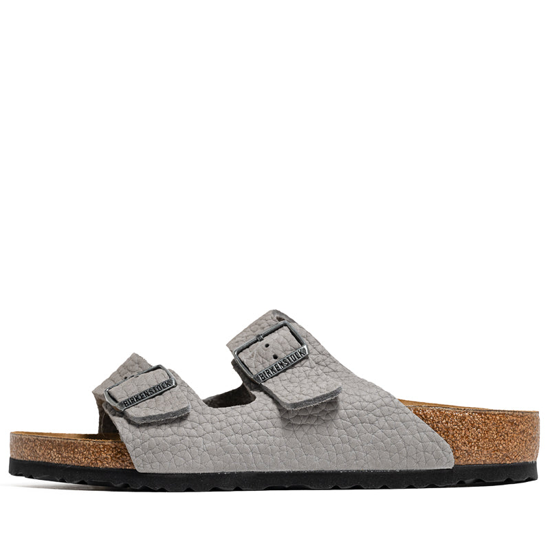 Birkenstock Arizona Nubuck Leather Sandals - Desert Buck Whale Grey | Comfortable Unisex Footwear for Beach, Travel & Everyday Wear