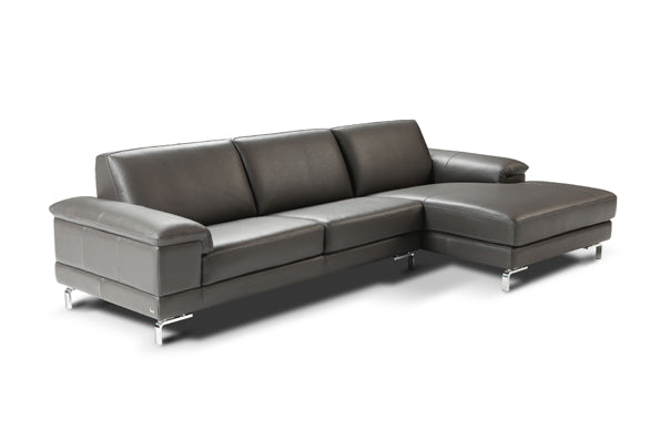 Nicolette Dorian Leather Sectional Sofa - Italy | Premium Italian Leather Living Room Furniture for Modern Home & Office Decor