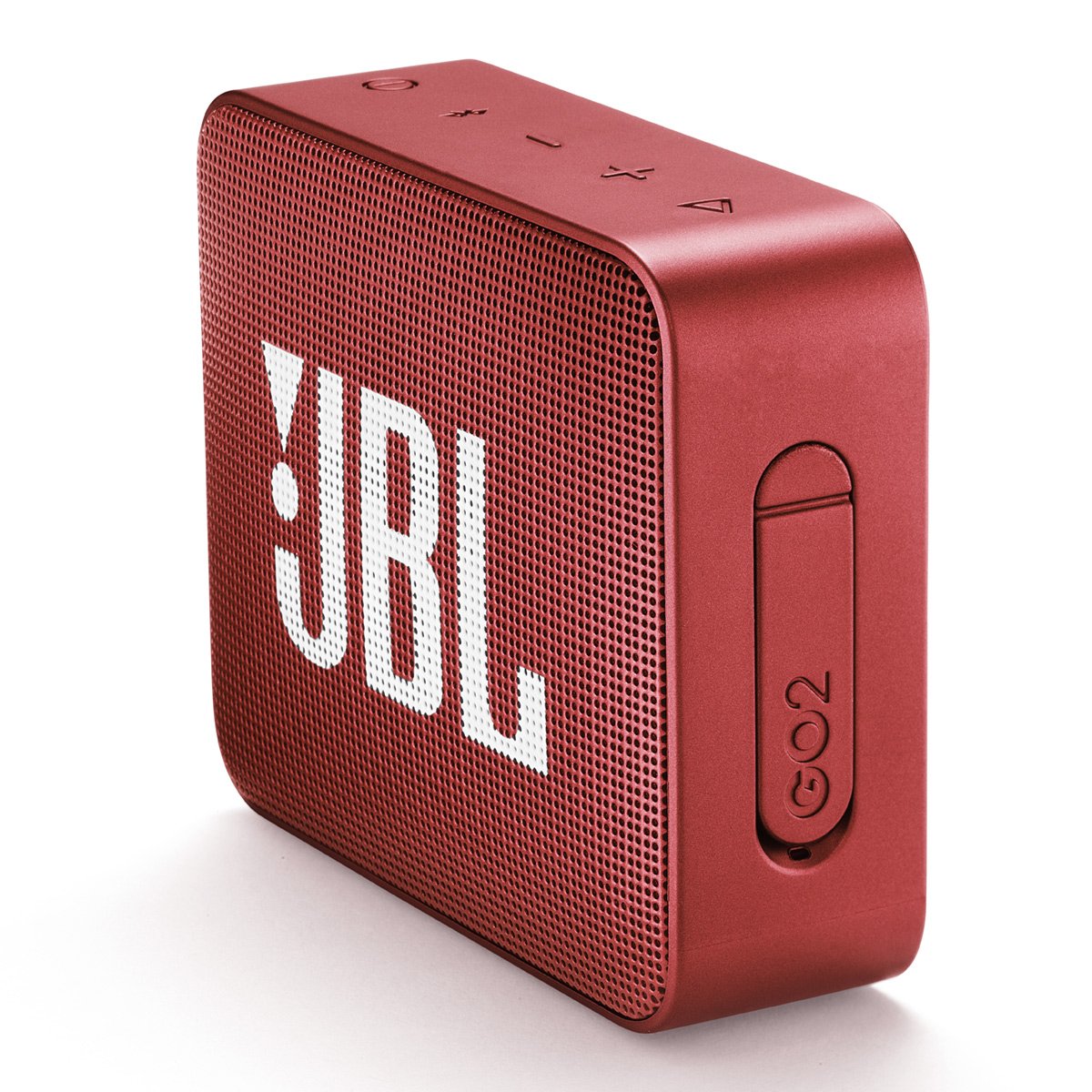 JBL GO2 Waterproof Ultra Portable Bluetooth Speaker with Rich Bass - Red | Wireless Outdoor Speaker for Beach, Pool, Hiking & Travel