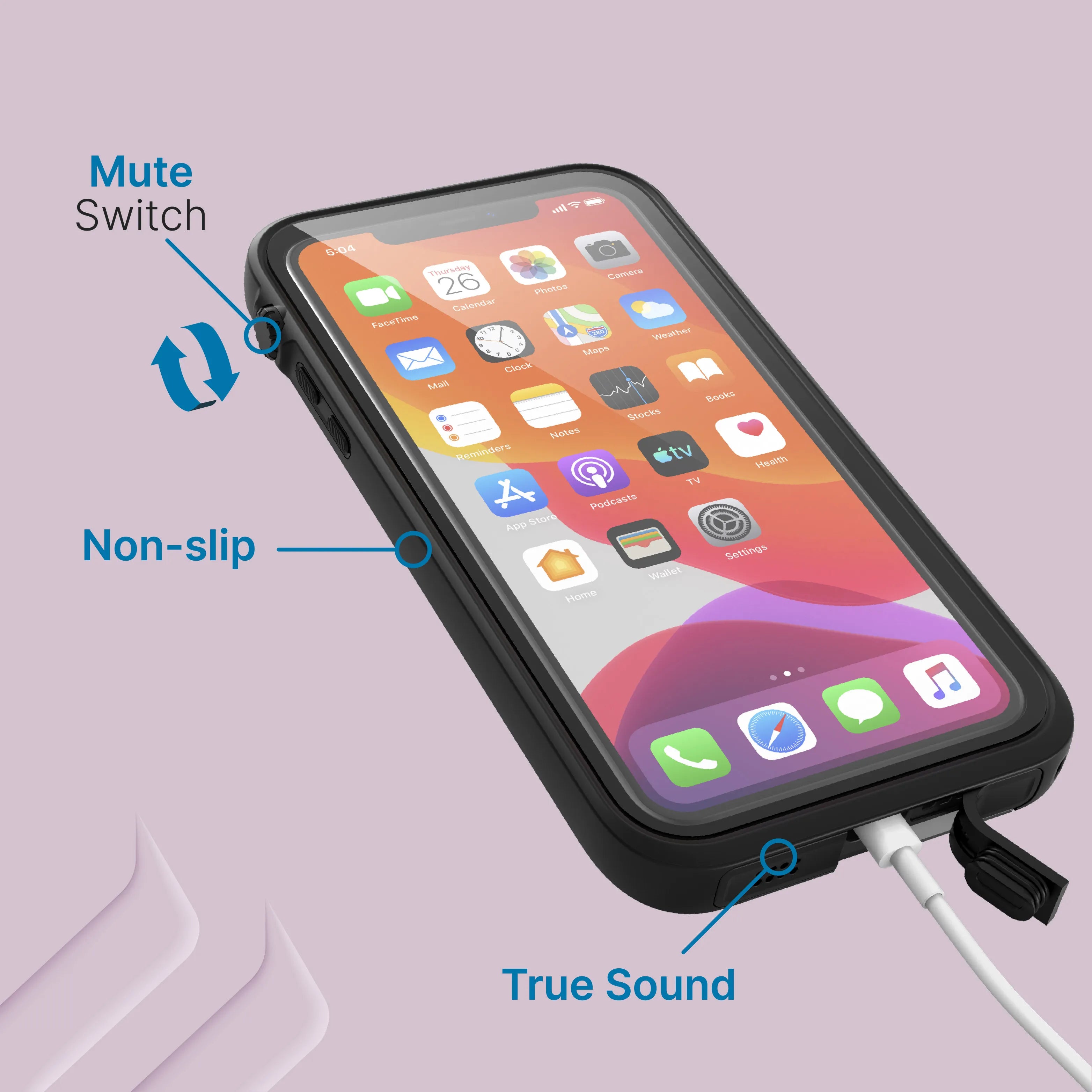 iPhone 11 Pro Max Waterproof Case - Shockproof & Dustproof Protection for Swimming, Outdoor Sports & Daily Use