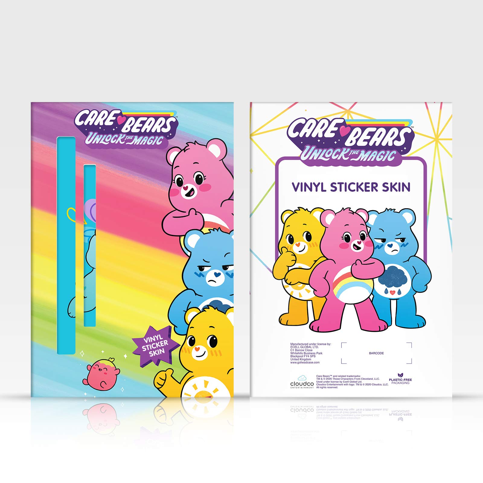 Officially Licensed Care Bears Grumpy Classic Vinyl Faceplate Sticker for PS5 DualSense Controller - Gaming Skin Decal Cover Compatible with Sony PlayStation 5 - Perfect for Gaming Enthusiasts and Care Bears Fans