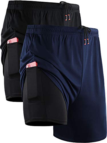 6070 Black/Navy Blue,2 Pack