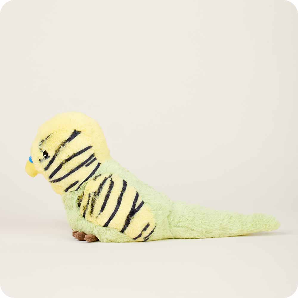 Green Parakeet Warmies - Cozy Microwaveable Plush Toy for Kids & Adults | Perfect for Relaxation, Stress Relief & Cold Weather Comfort