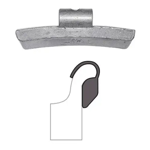 Lead-Free AA IAW Coated Clip-On Wheel Weights (25-Piece Box) - Perfect for Auto Balancing, Tire Repair & Vehicle Maintenance