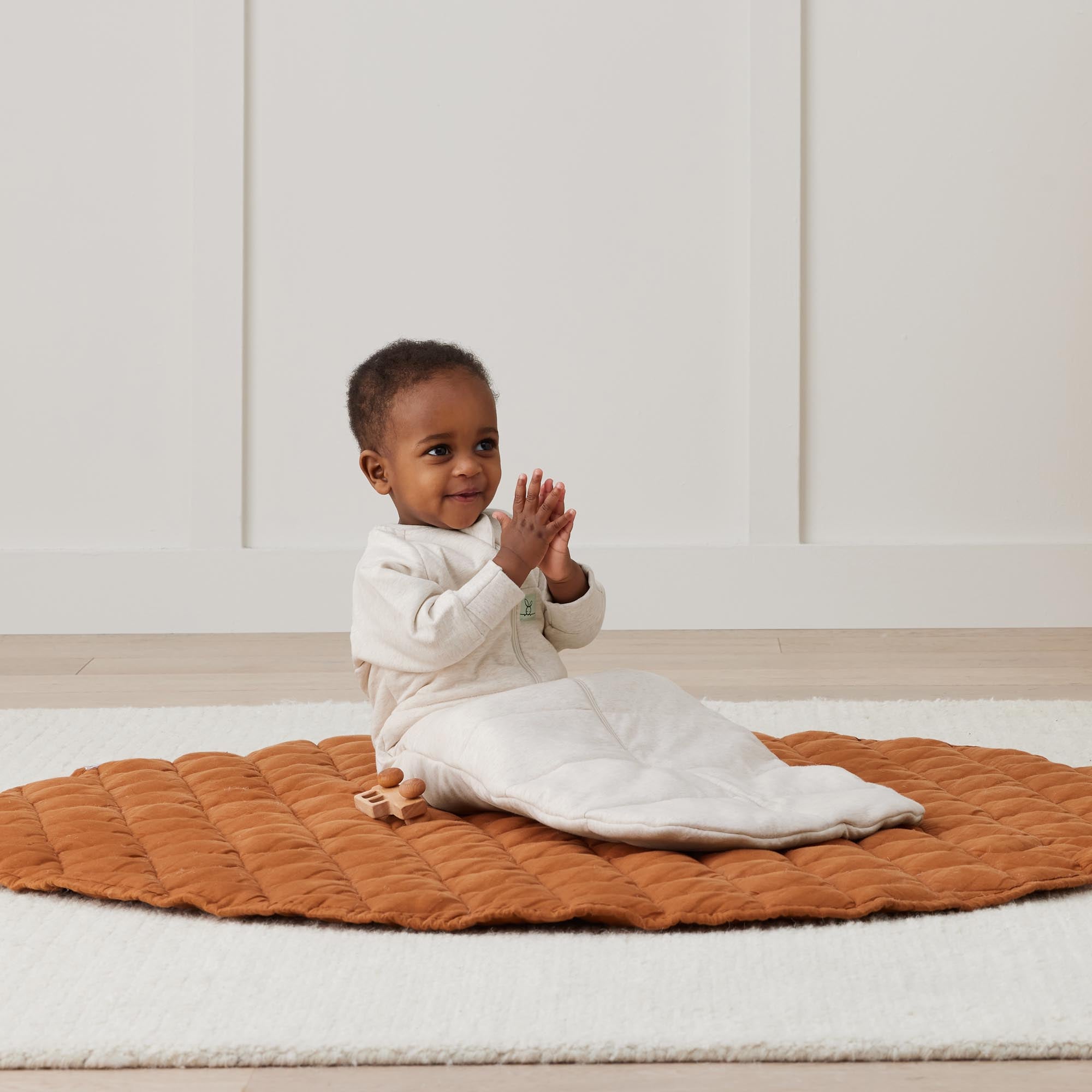 ErgoPouch TOG 2.5 Long Sleeve Baby Sleeping Bag - Organic Cotton Oatmeal Marle for Safe & Comfortable Sleep | Perfect for Nursery, Daycare & Travel