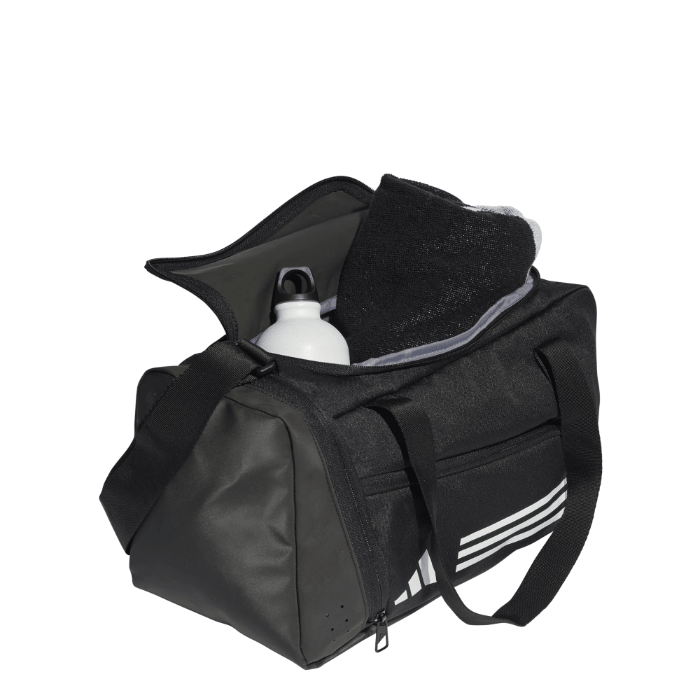 adidas Essentials 3 Stripes Unisex Extra Small Duffel Bag - Lightweight Gym Bag for Workout, Travel & Sports | Perfect for Fitness, Yoga & Weekend Getaways