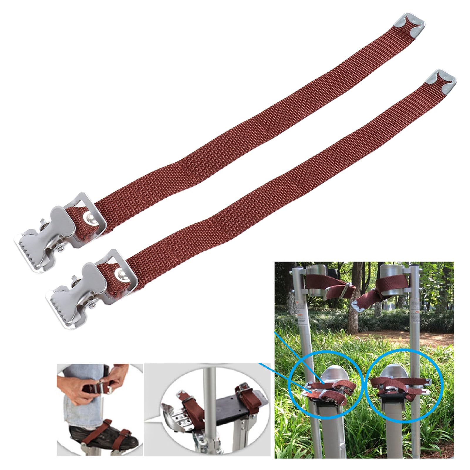 Premium Stilt Replacement Straps - 2Pcs Leg Bands for Drywall Stilts & Street Performance - Ideal for Home Improvement & Wall Painting